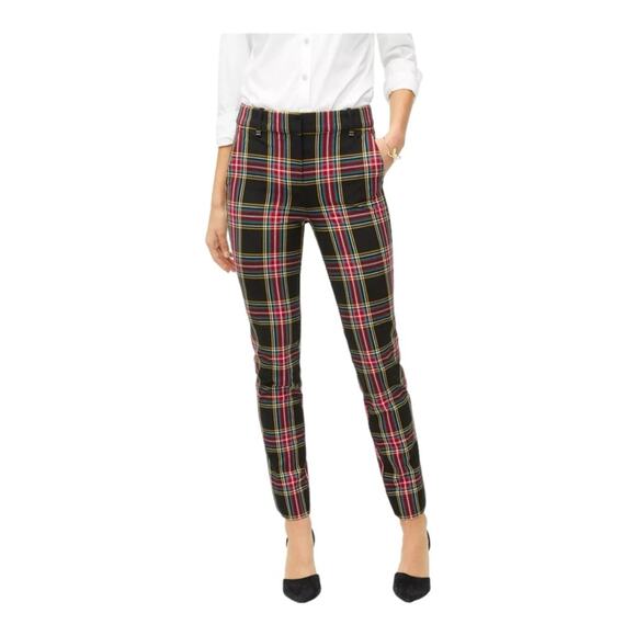 J. Crew Factory Full Length Ruby Pant In Stewart Tartan Plaid Womens Size 20 - Picture 1 of 4